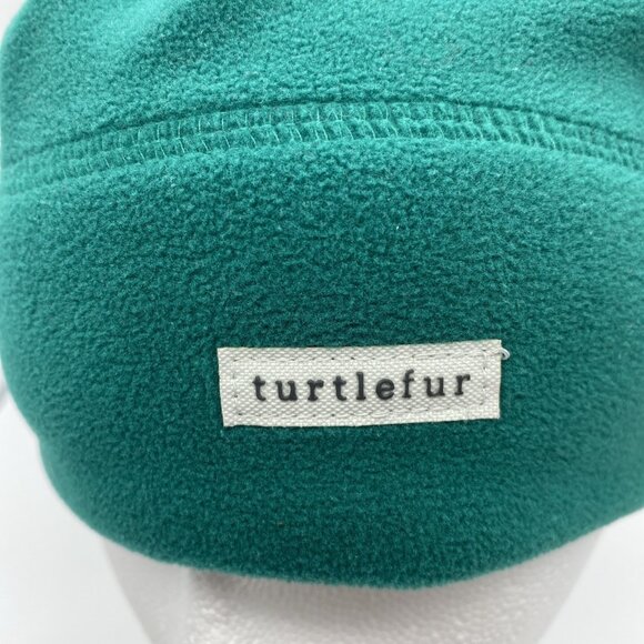 Turtlefur Green Beanie Hat Knit Stocking Cap Winter Polyester - Picture 7 of 9
